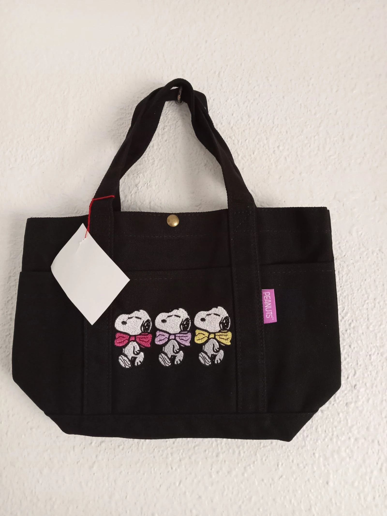 Bolso Snoopy negro 
